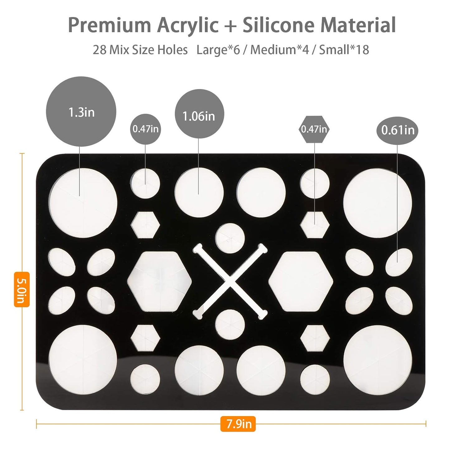 Acrylic Makeup Brushes Drying Rack, Brushes Dryer, Collapsible Holder Stand Tree Tray Support Display for Makeup Artist Nail Brushes Paintbrushes Makeup Lovers, 28 Slot, Black, Unisex