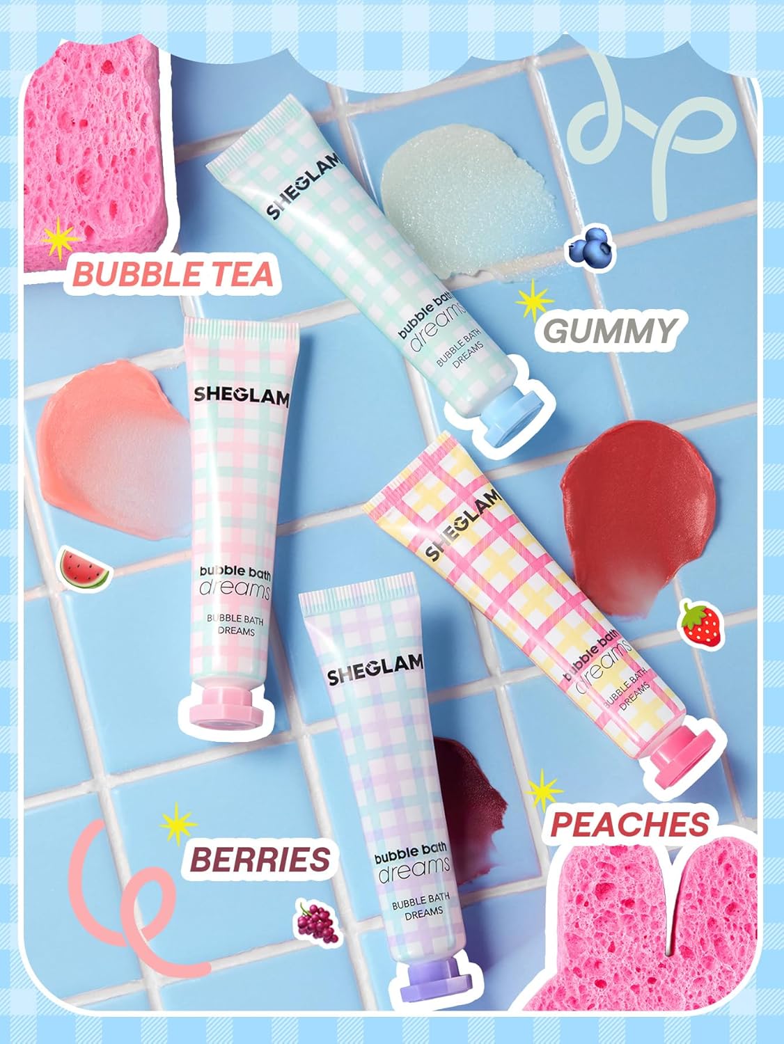SHEGLAM Bubble Kiss Lip Balm Semi-Matte Nourishing & Hydrating Moisturizing Lip Balm - Bubble Tea