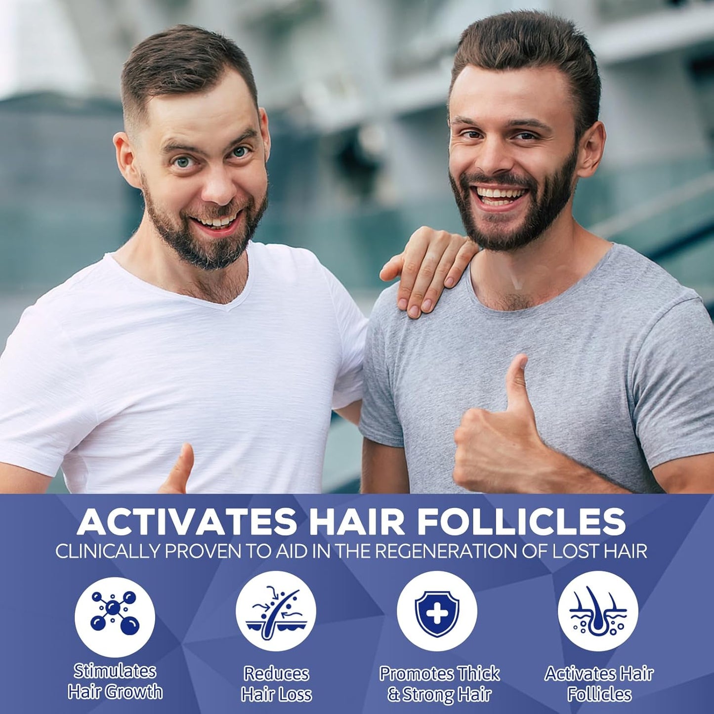 5% Minoxidil for Men and Women, Hair Regrowth Treatment for Thinning Hair and Hair Loss, Topical Solution - 1 Months Supply - Dermatologist recommended (Pack of 1)