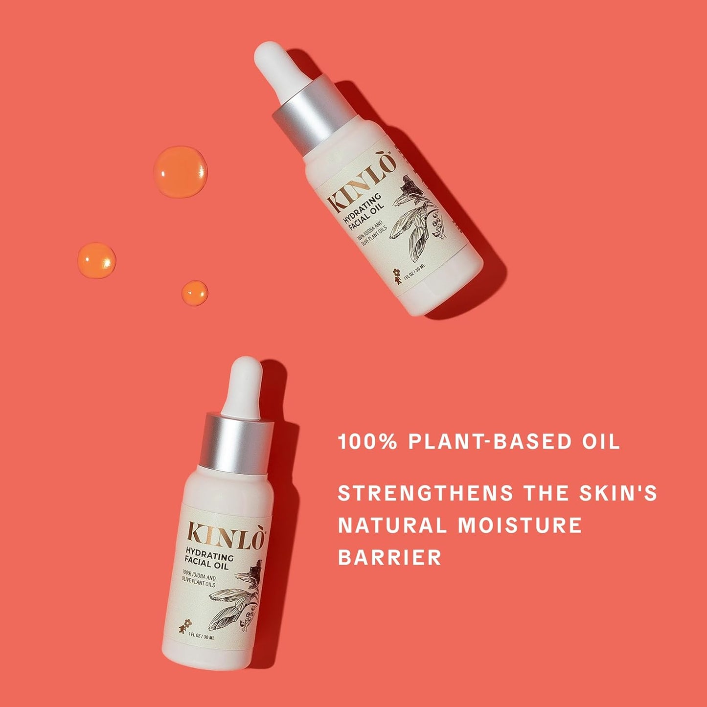 Kinlo Self Care Kit - Facial Oil, Facial Mist, Eye cream, Sweet Orange Coconut Scent Candle | Home SPA Gift Set Mother's Mother's day gift day gift | Black Owned Skincare | Made in USA