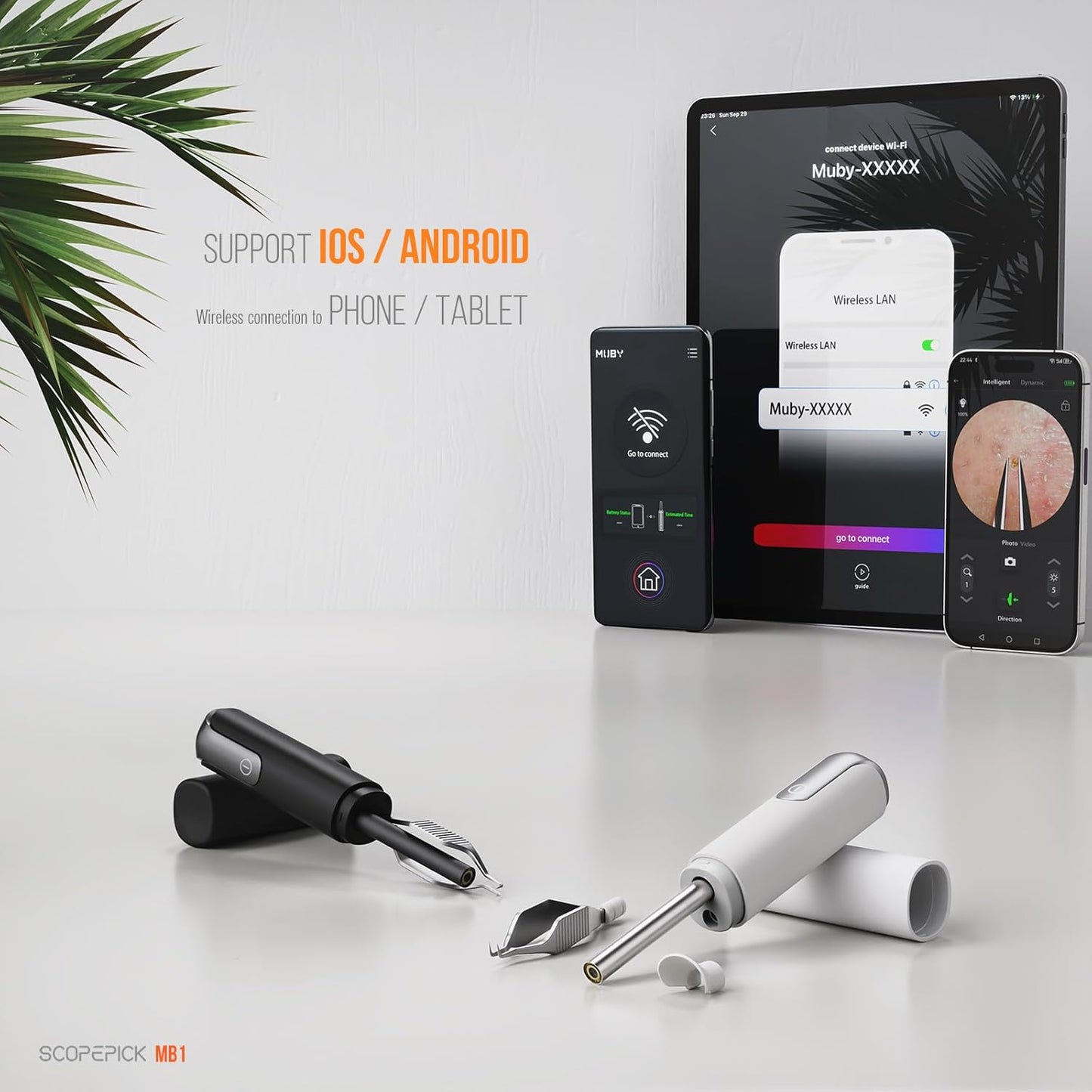 Blackhead Removal Tweezer with 1080p Camera, Ultimate Precision: Blackhead Removal with Camera - Perfect for Delicate Tasks! - - Ingrown Hair, Ear Hair Tweezer (Black)