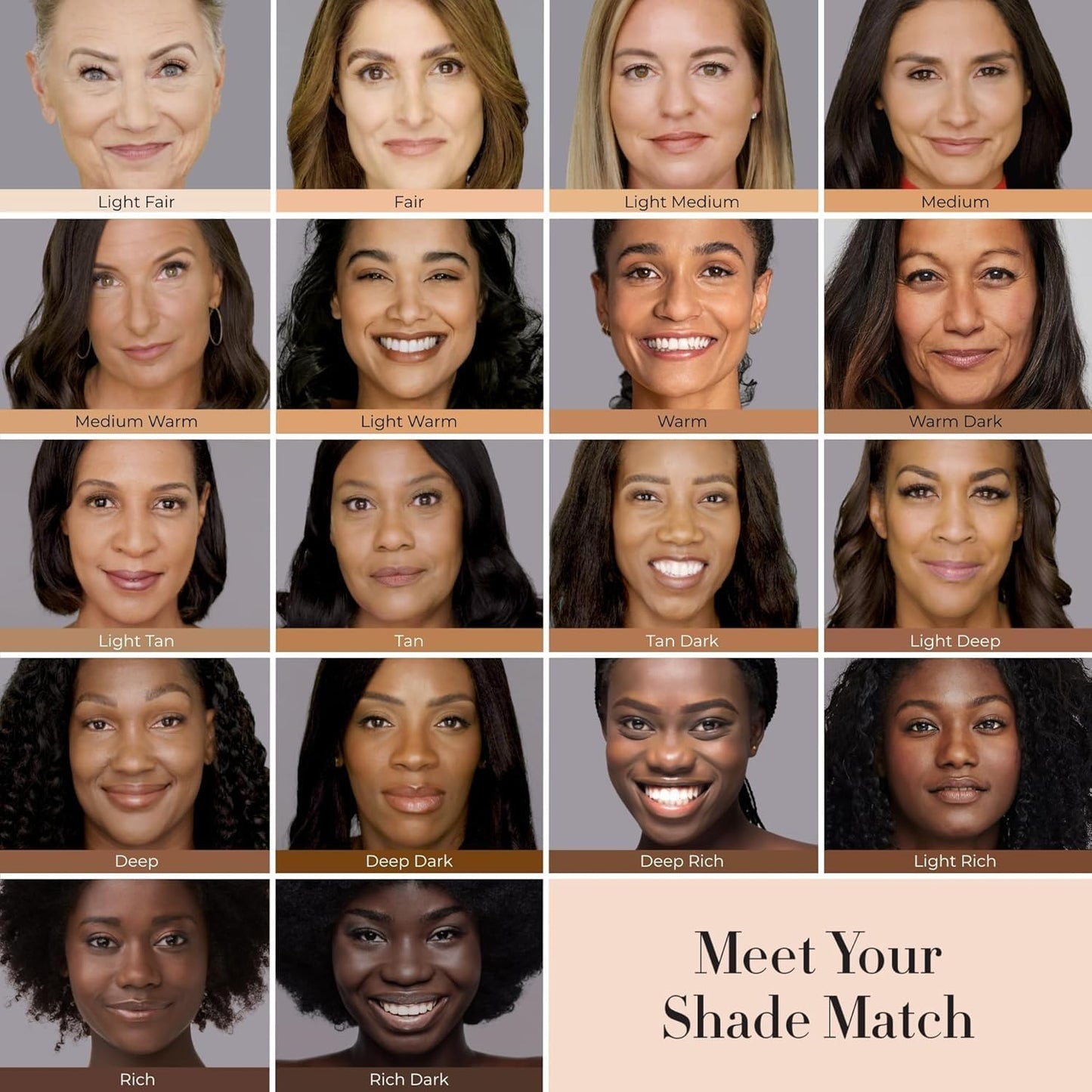 LUMINESS Silk Airbrush Spray Foundation & Buffing Brush Kit – Full Coverage Foundation & Dual-Sided Buffing Brush - Buildable Coverage, Anti-Aging Formula Hydrates & Moisturizes (Shade - Deep Dark)