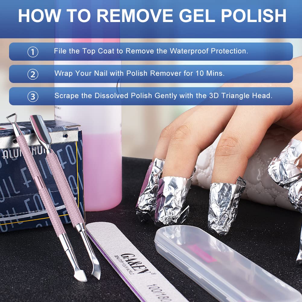 2PCS Metal Lilac Cuticle Pusher and Cutter Remover Salon Quality Stainless Steel Gel Nail Polish Peeler Scraper Durable Manicure and Pedicure Cleaner Tool For Fingernail and Toenail