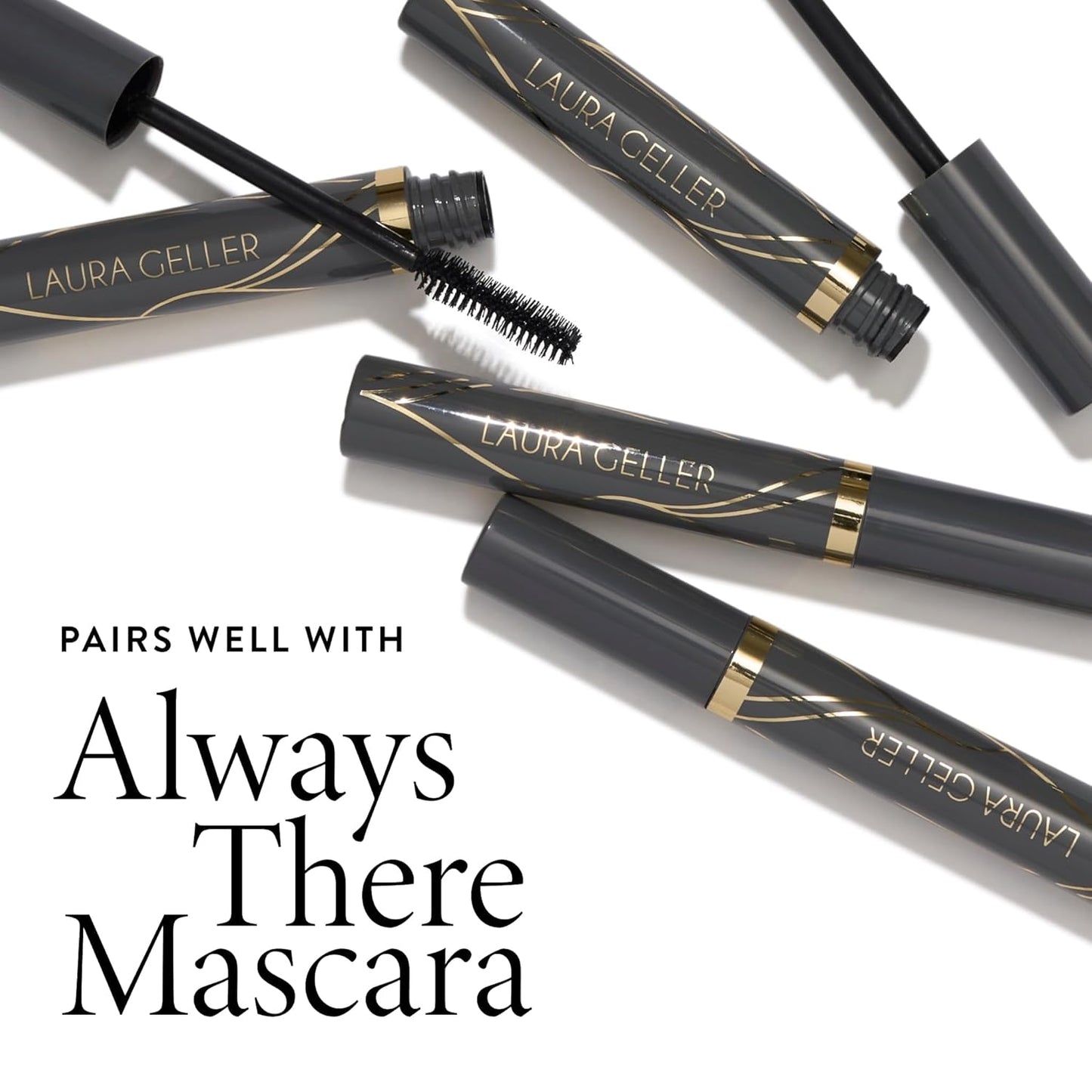 LAURA GELLER NEW YORK Swipe-n-Line Dual-Ended Eyeshadow + Eyeliner - Dramatic (Sage-Gray/Stormy Blue) - Cream Eyeshadow & Smooth Glide Eyeliner - Waterproof & Crease-free Color