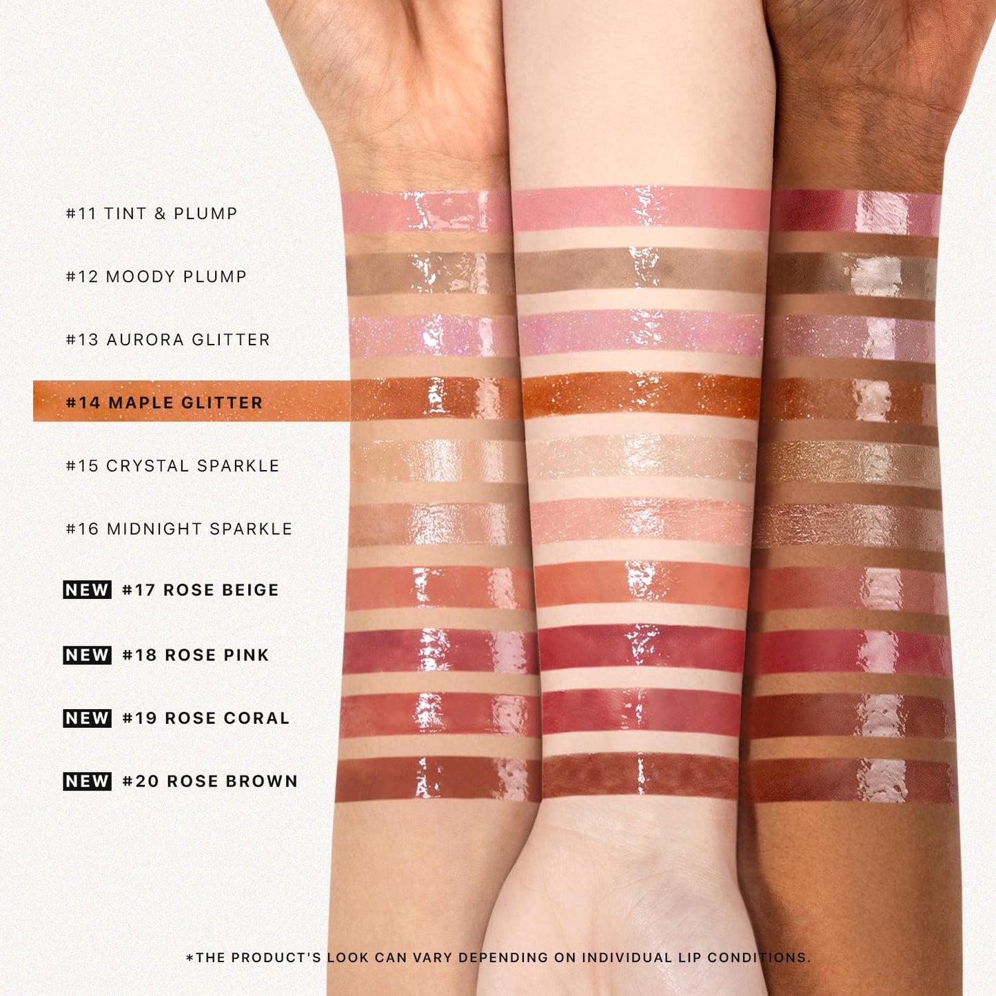 Nature Republic HONEY MELTING LIP GLITTER (14 MAPLE) SOFT LIP STICK Hydrating Gloss, Moisturizing balms, Shine Glimmer Finish, Shimmery-Sheer tint, korean make up