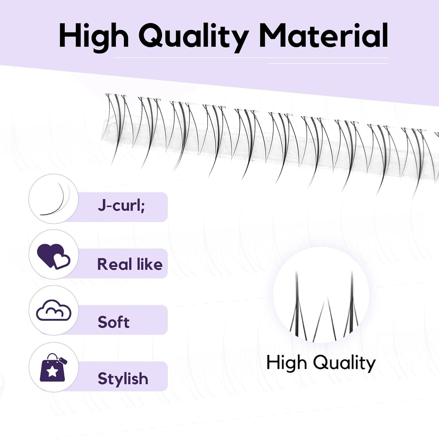 GAQQI Bottom Lash Clusters Natural Bottom Lashes Clear Band, DIY Lash Extensions Lower Lashes, Soft & Comfortable Thin Band Bottom Eyelashes Wispy Daily Style 5mm+6mm 48pcs(B10)