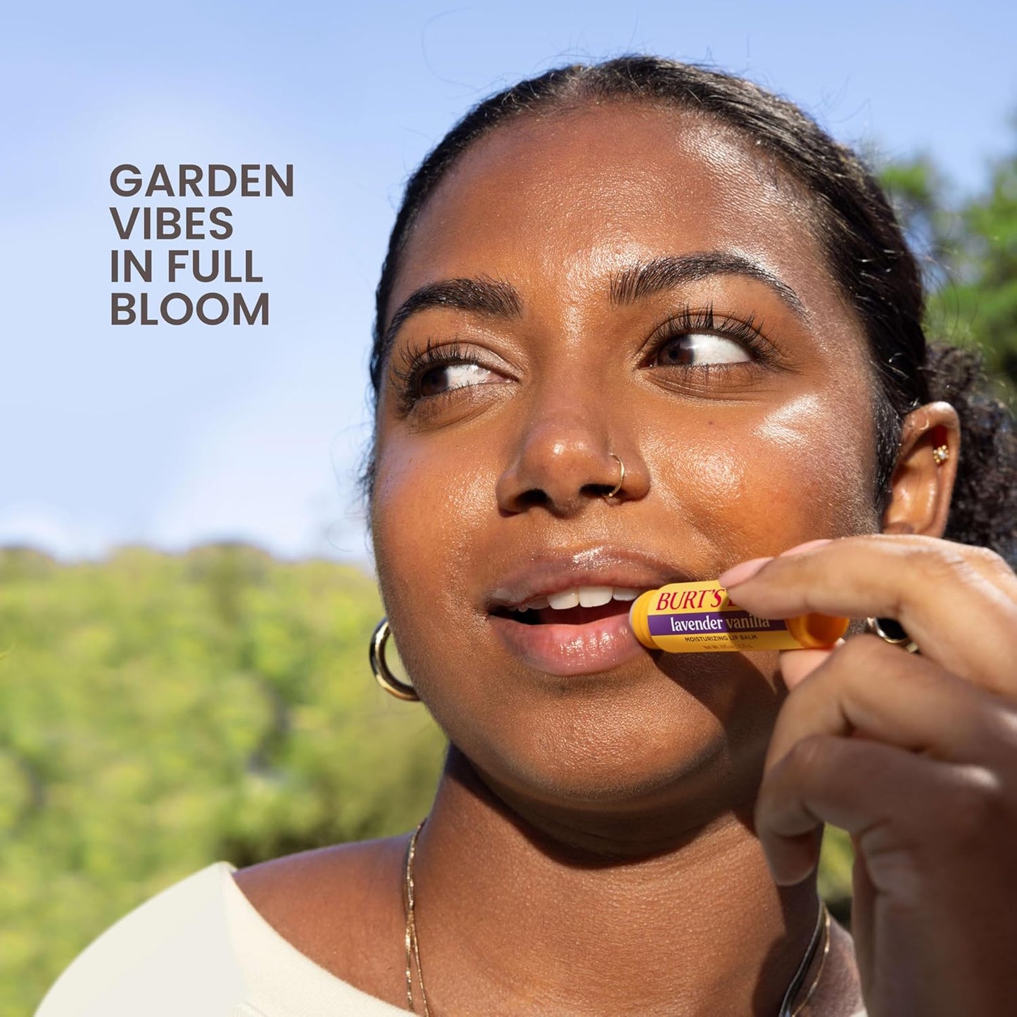 Burt's Bees Back To School Gifts Ideas - Garden Party Lip Balm Set, Lavender Vanilla, Sweet Peach, Green Apple, Wildflower Honey, Natural Origin Lip Treatment, 4 Tubes, 0.15 oz.