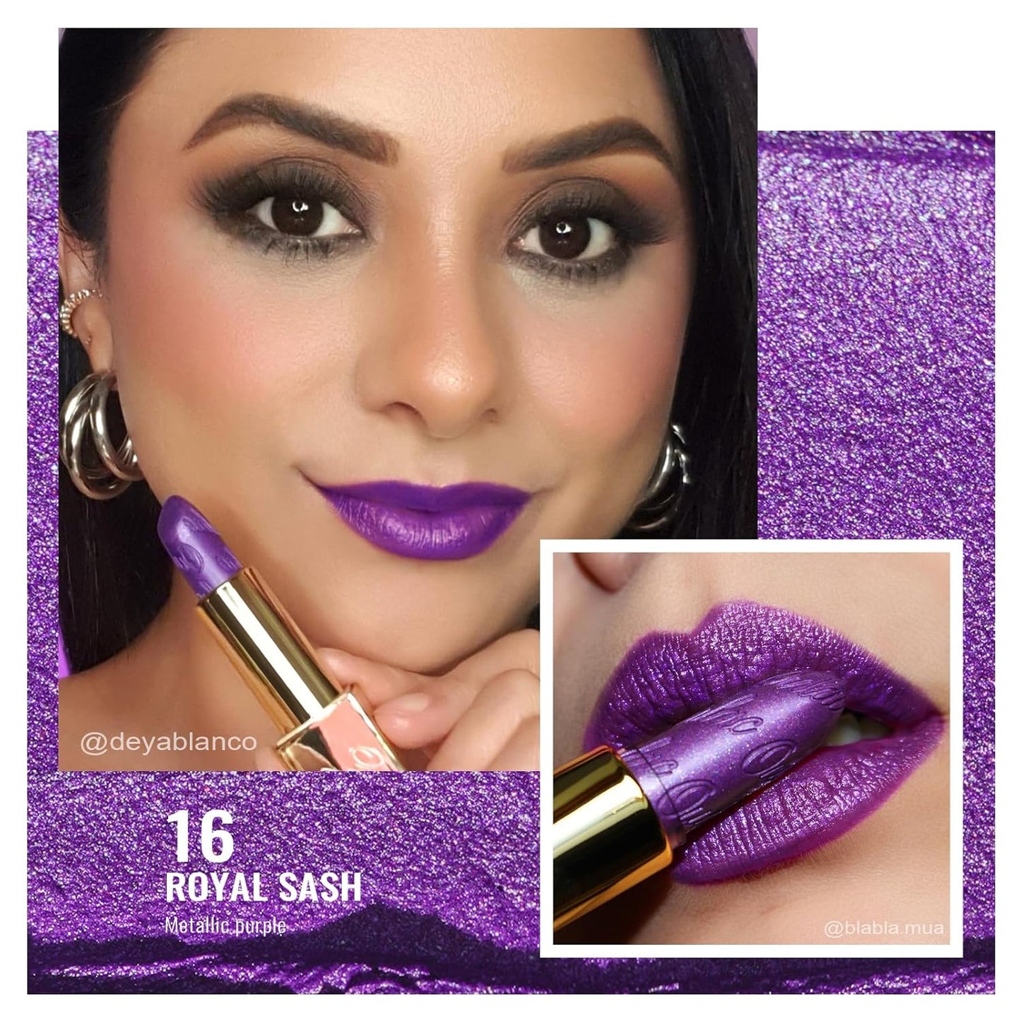 Oulac Metallic Lipstick Set 3PCS High Impact Lipcolor with Moisturizing Formula, Vegan Beauty, Full-Coverage Lip Color, Gift Lipstick for Women, 4.3g X 3PCS, 16+20+21