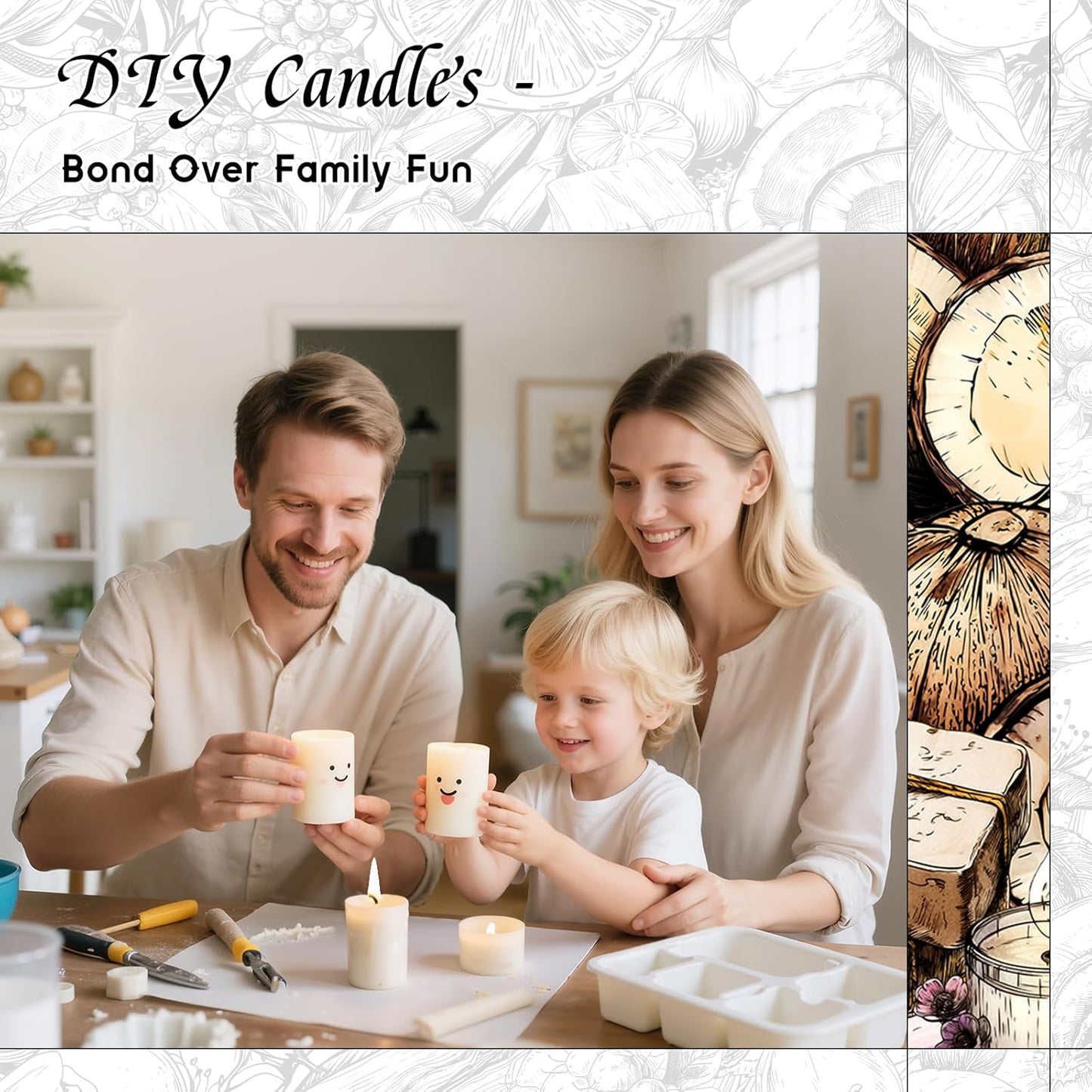 HIQILI Coconut Fragrance Oil for Home Diffuser, Ideal for Making Candle, Soap, Body Spray, Women's Perfume, Creamy Scents - 5.07 Fl Oz