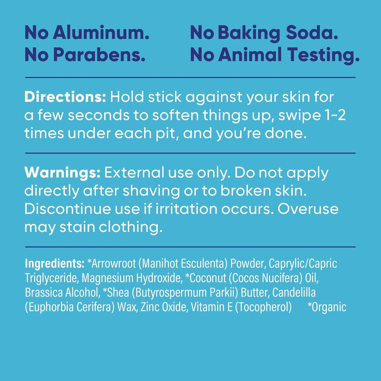 Pretty Frank Natural Aluminum-Free Deodorant Stick, Baking Soda-Free, Unscented (2-Pack) | Sensitive Skin Friendly, Effective Odor Control for Women & Men, Organic Ingredients, No Added Fragrance