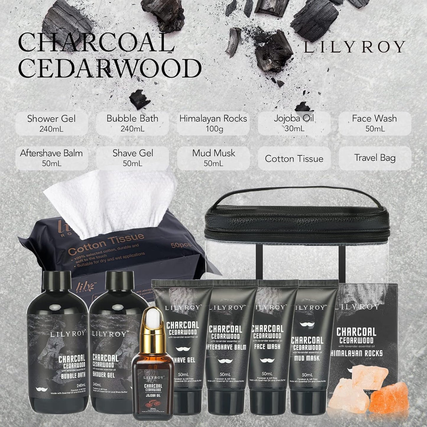 Fathers Day Bath Spa Gift Set Birthday Spa Gift Basket for Men Father's Day Luxury Bath and Body Gift Set for Men for Father 10 Pcs Spa Kit Gifts Set for Christmas Birthday Gift for men