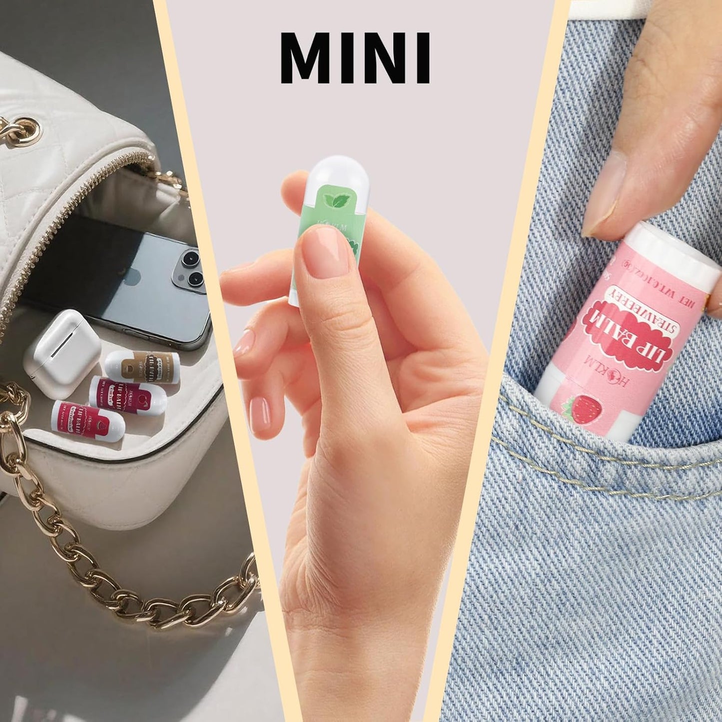 Mini Lip Balm 25 Pack, Natural Lip Balms with Vitamin E and Coconut Oil. Moisturizes for Dry Lips, Perfect for Party Favors, Gift Bags and Small Gifts-13 Flavors