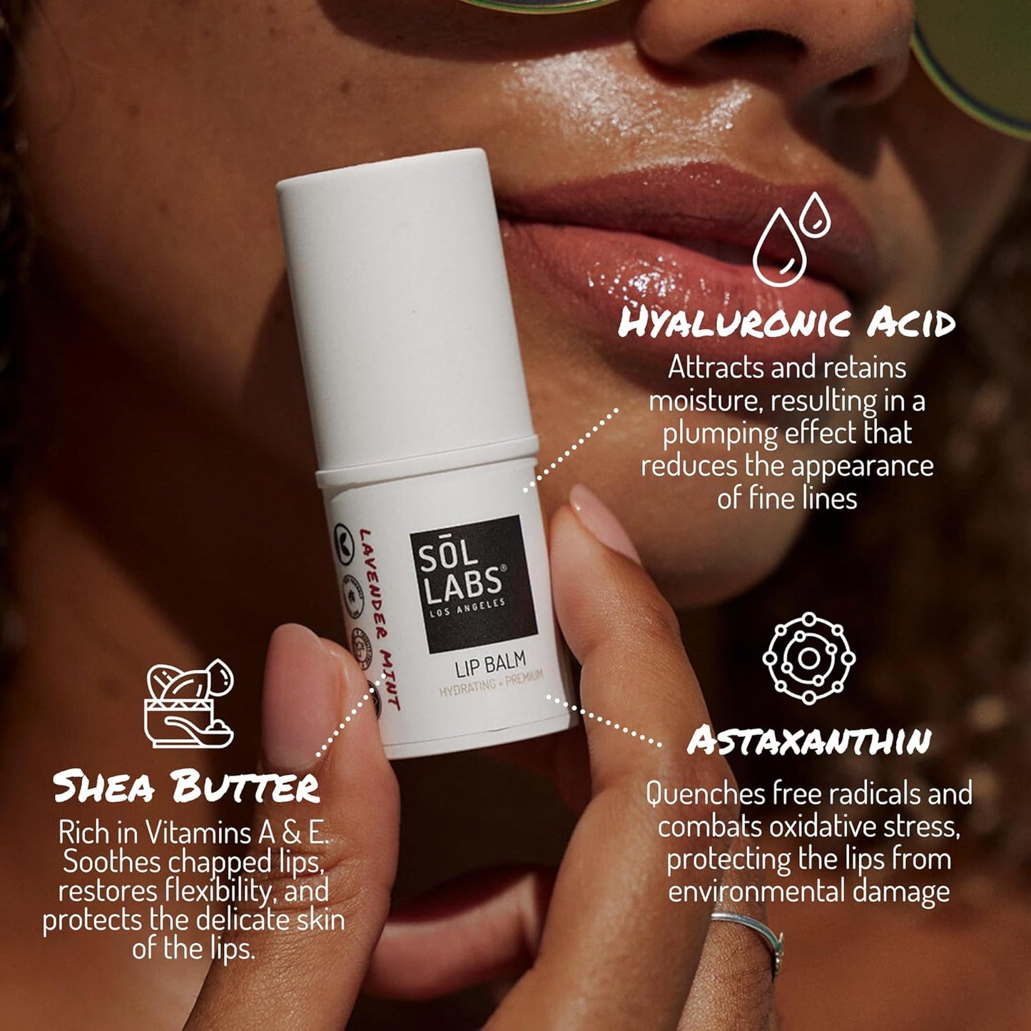 SPF 15 Lip Balm – Lip Moisturizer with SPF, Broad Spectrum Chapstick Hydration Lip Balm, Vegan & Cruelty-Free, Shea Butter Hydration, Zinc UV Protection, 11g Giant Chapstick, Lavender Mint Flavor