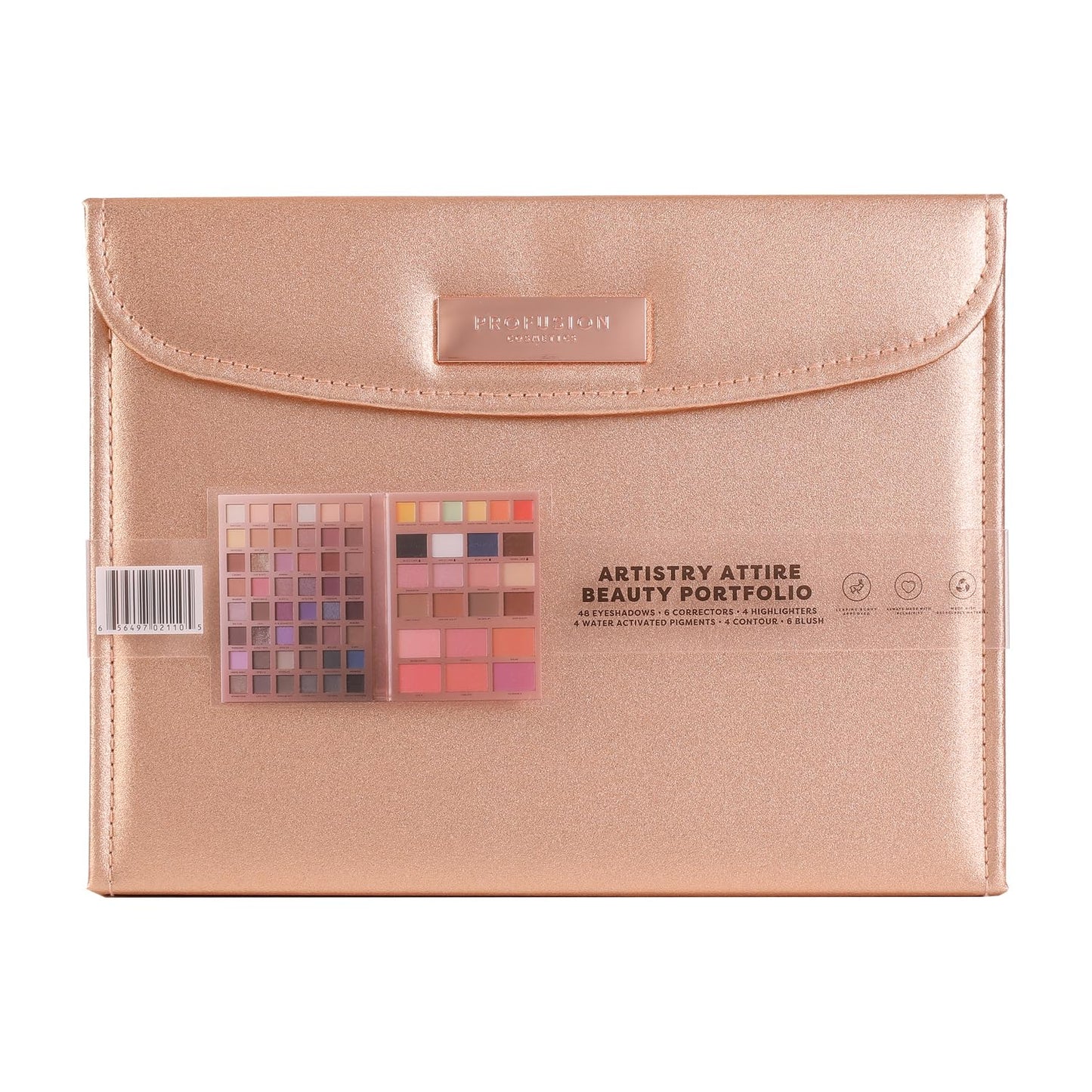Profusion Cosmetics Artistry Attire 72pc Beauty Portfolio and complete Beauty Arsenal with Eyeshadows, Highlighters, and More in One, Versatile Beauty Essential with an All in One Makeup Kit