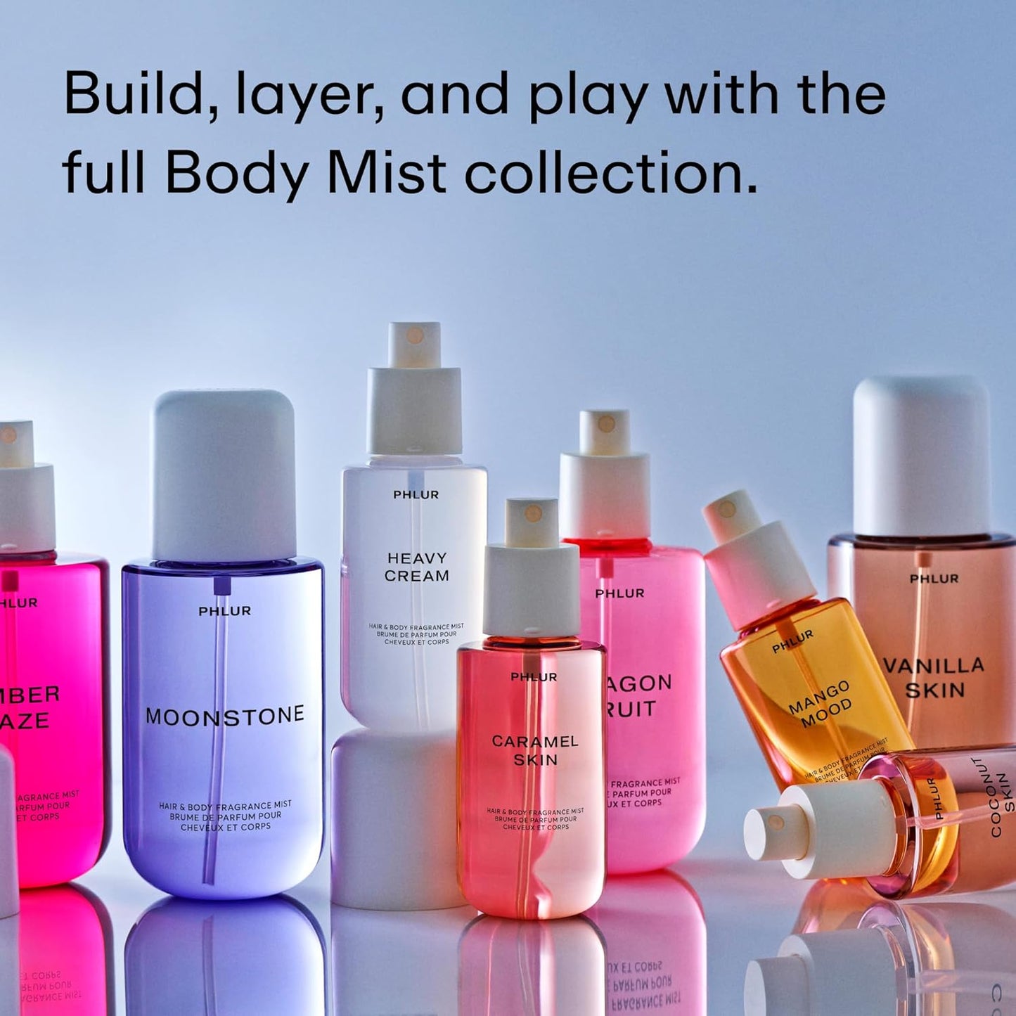 PHLUR Heavy Cream Body Mist – Hair and Body Mist & Body Spray Marshmallow, Whipped Cream, Jasmine, Coconut & Vanilla Body Spray (8 FL Oz)