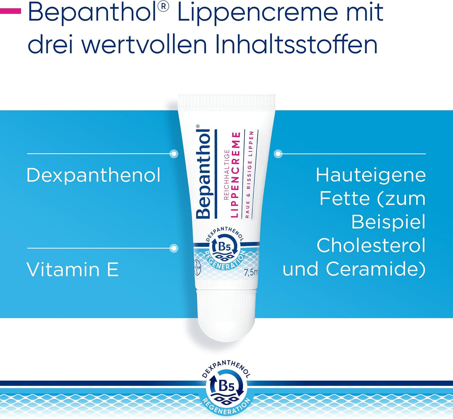 Bepanthol Lippencreme, 7.5 g Cream