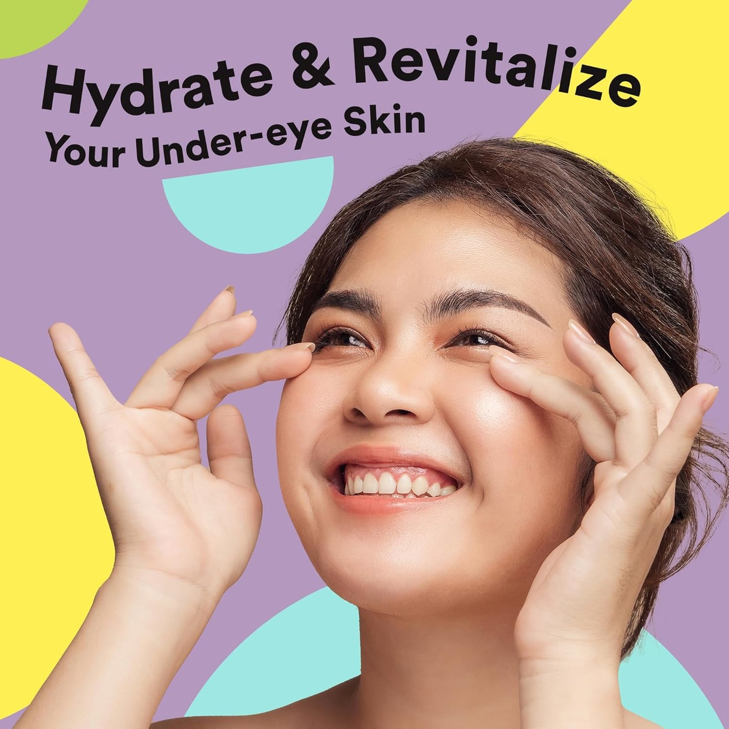 BLAQ Eye Masks for Dark Circles, Wrinkles and Puffiness. Hydrating and Cooling with Marine Algae and Activated Charcoal, Vegan and Cruelty-Free, Hyaluronic Acid Bright Eyes, 5-Pairs