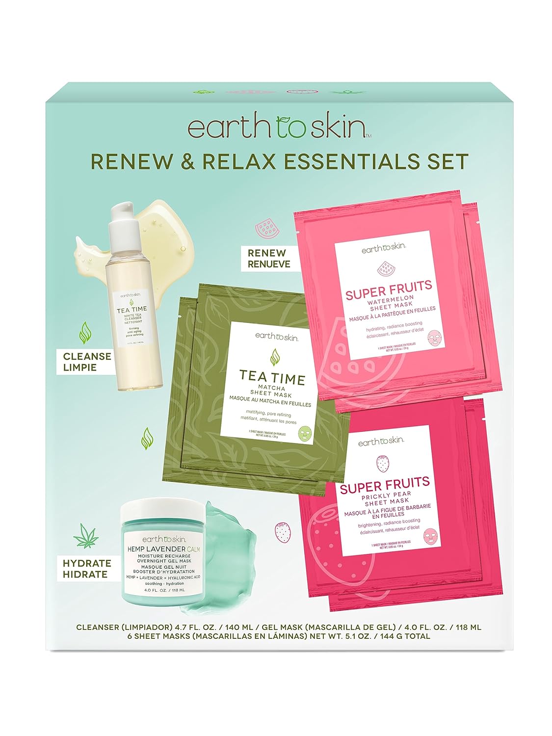 Earth To Skin Renew & Relax Essentials Set
