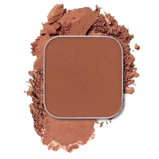 Magnetic Single Matte Eyeshadow with Metal Pan, Long-lasting Natural Nude Color neutral Look, Base Eyeshadow Powder for Empty Magnetic Palette (Amber Aura)