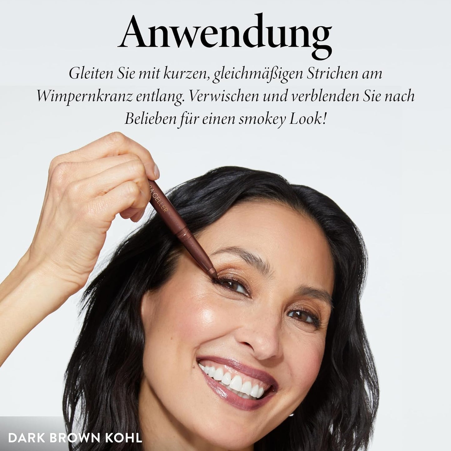 LAURA GELLER NEW YORK Kajal Longwear Kohl Eyeliner Pencil - Smoky Plum Kohl - Caffeine and Vitamin E - Smooth & Blendable Liner - Built-In Sharpener