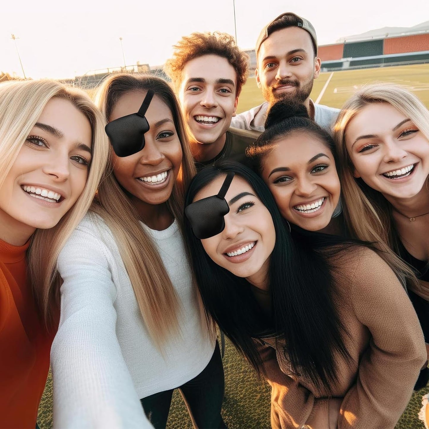 2PCS Medical One-Eyed Patches for Adults Teenager Eye Shield After Cataract Surgery Black Medical Eye Mask Lazy Glasses for Lazy Eye After Surgery Eye(Left Eye)