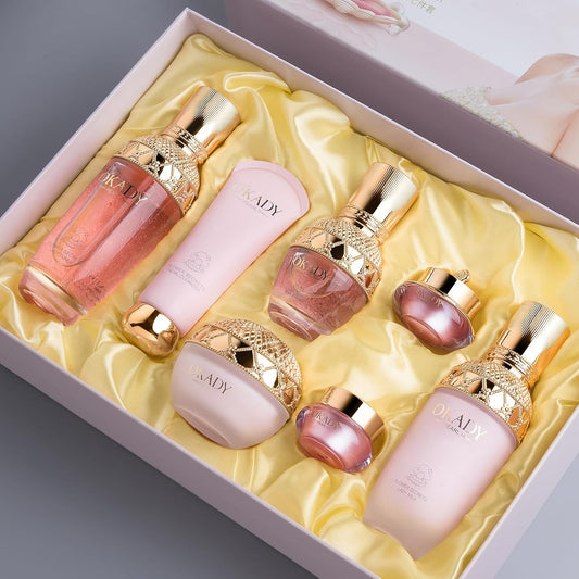 FLOWER SECRET PURE PEARL LADY SKIN CARE SET (FLOWER SECRET Seven-piece set)