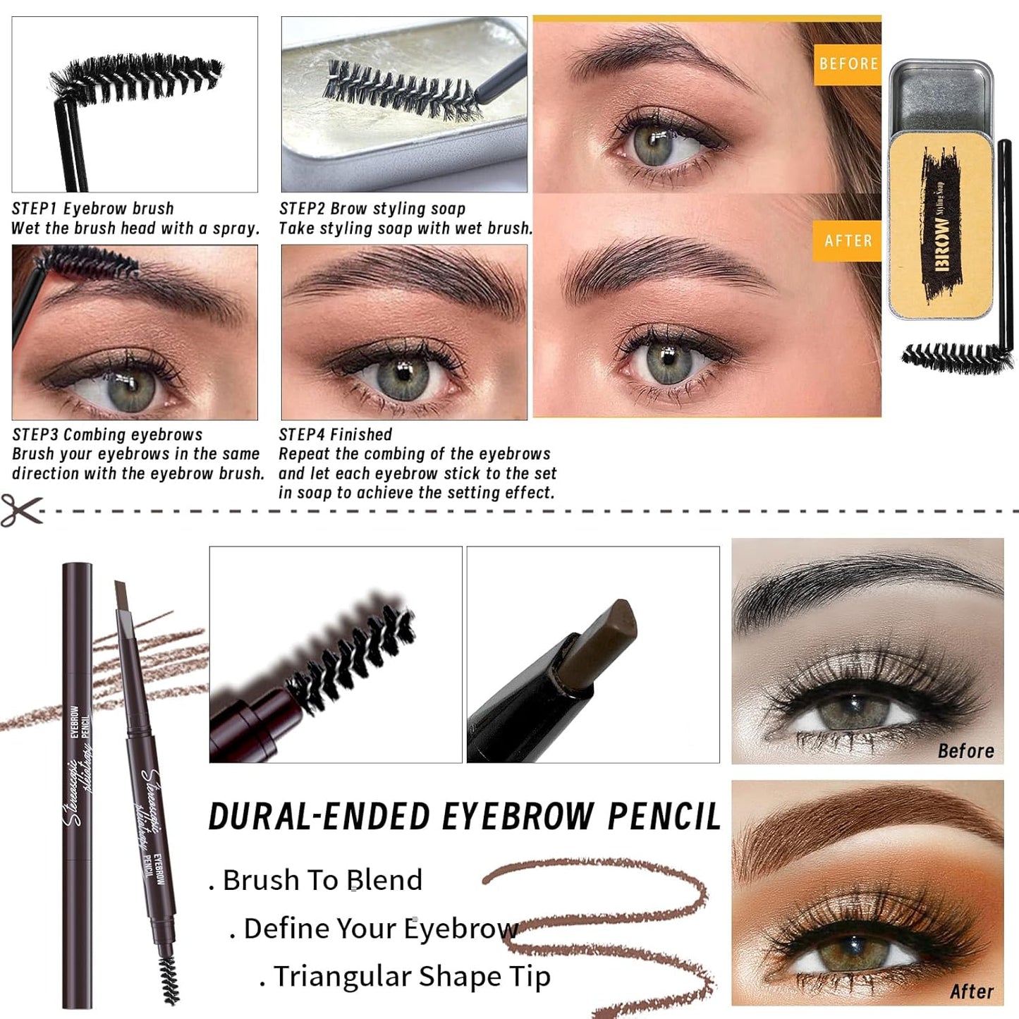 Makeup Set Kit for Women Full Kit, Makeup Present for Women Teen Girl, Eyeshadow CC Cream Face Primer Brush 3 in 1 Palette Lip Gloss, Eyebrow Soap Mascara Eyeliner Makeup bag