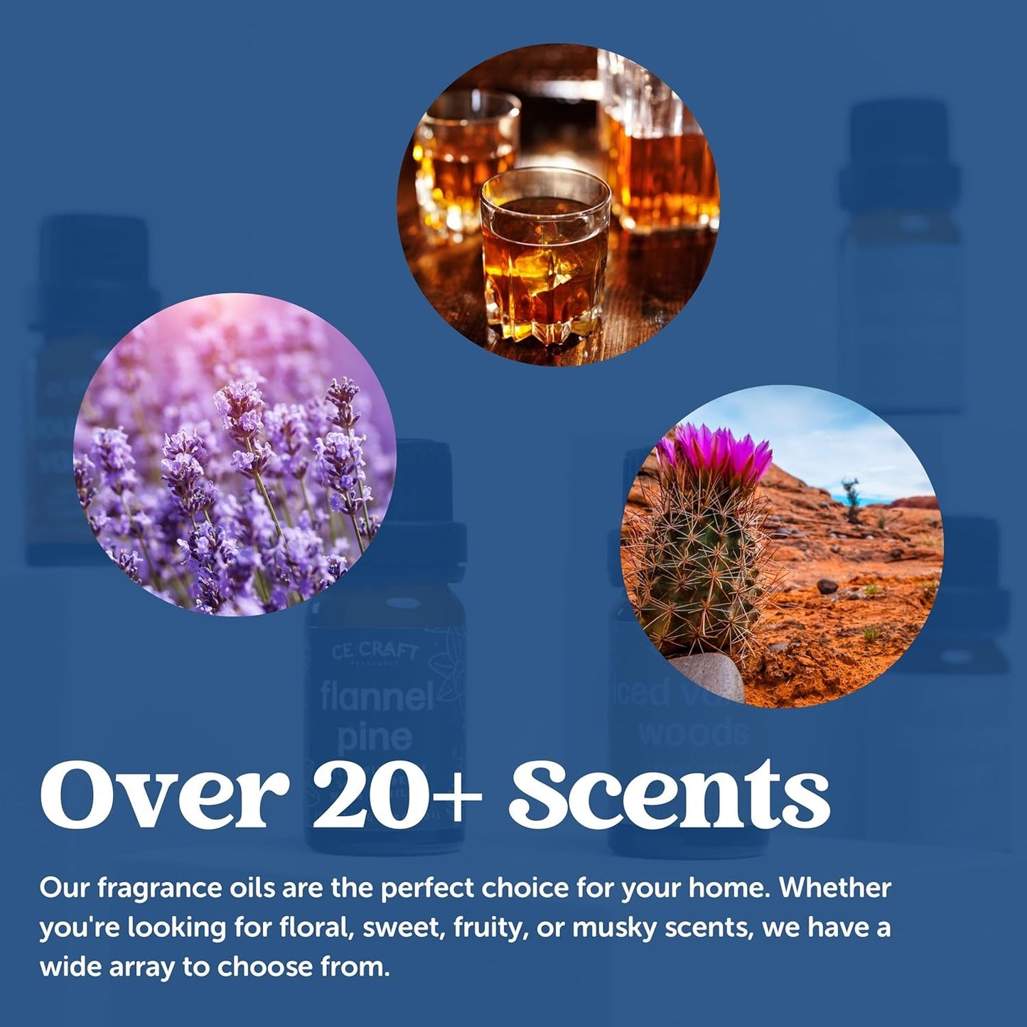 CANDECraftCo Premium Fragrance Oil – Diffuser Oils Fragrances Scented for Home, Candle Soap Making Supplies, Aromatherapy Blends for House (0.34 Fl Oz) (2-Pack, Peach Spell)