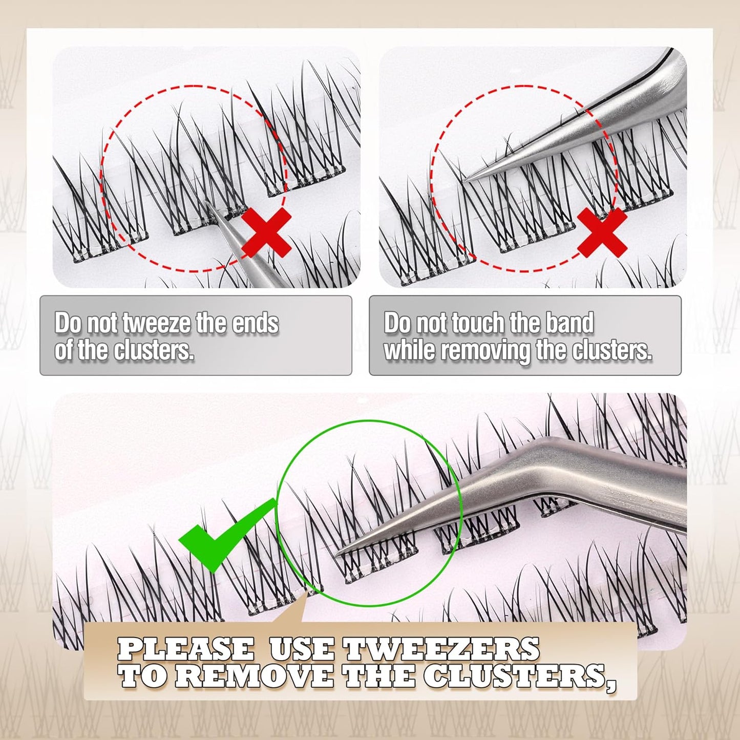 Natural Self Adhesive Lash Clusters Pre Glued Eyelash Clusters Wispy Stick on Lashes Self Adhesive Lashes Clusters Natural Look C-Curly Individual Lashes 9-11MM by Lvmixwig