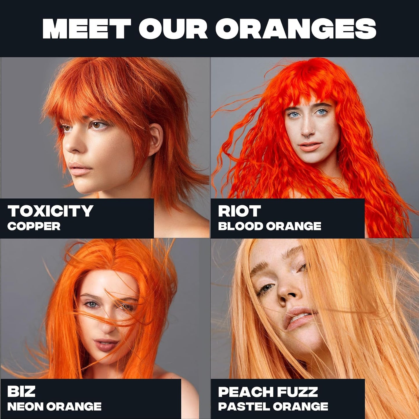 Good Dye Young Semi-Permanent Hair Color, Vegan and Cruelty-Free Orange Hair Dye, Last up to 24 Washes, Non-Damaging Conditioning Hair Color (5FL OZ, Riot)