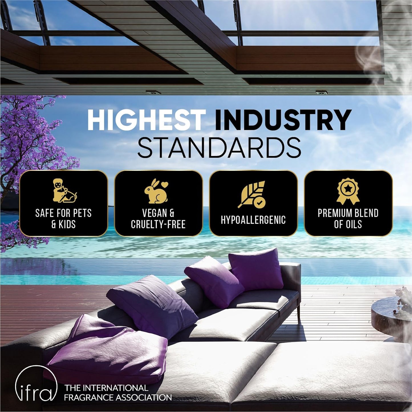 Luxury Hotel Diffuser Oil for Hotels and Homes - Aromatherapy Oils for use with an Essential Oil Diffuser at Home - Fragrance-Scent Diffuser Oil Blend (Rio Chic) 4.05fl oz (120ml)