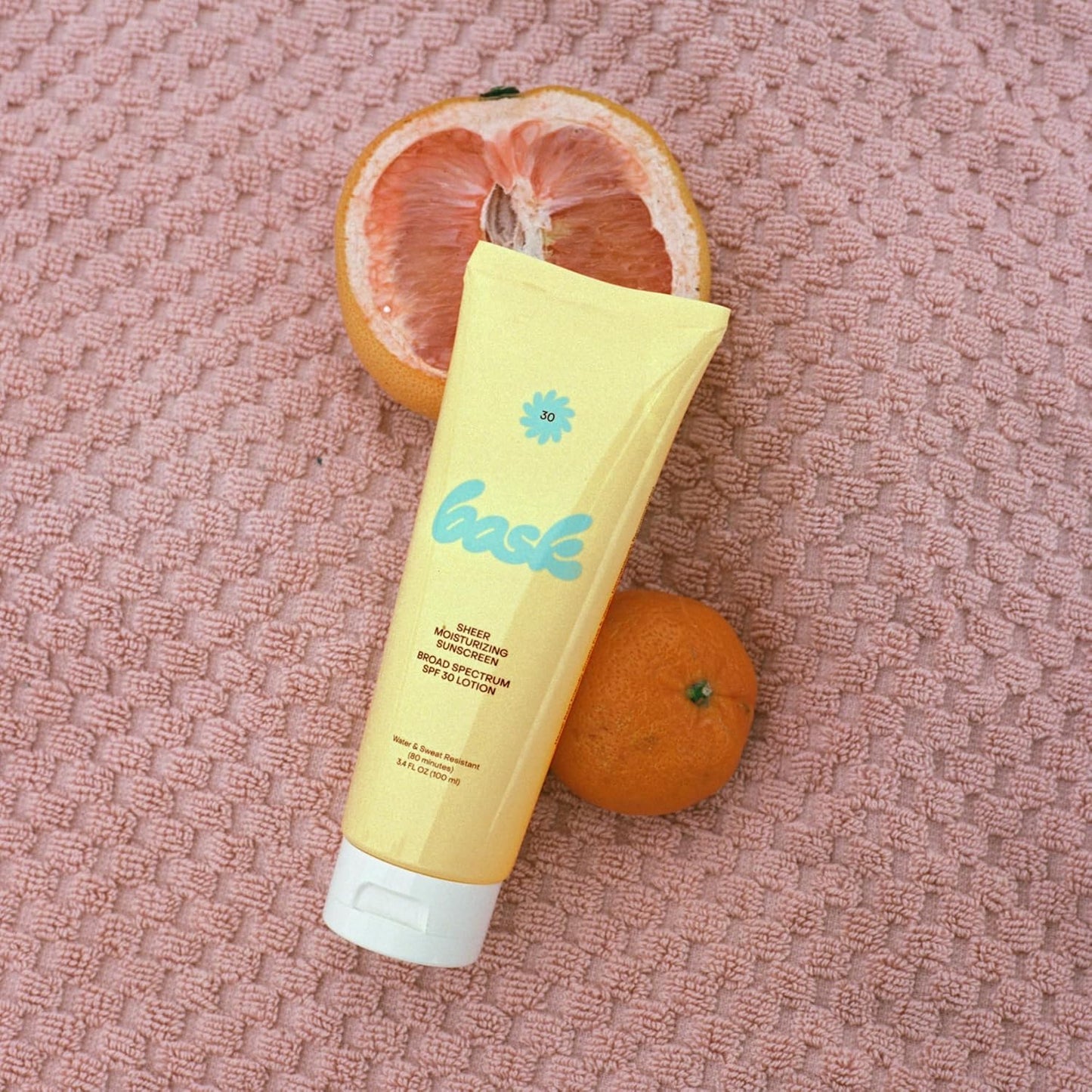 Bask Suncare SPF 30 Sheer Moisturizing Sunscreen Lotion - Broad Spectrum UVA/UVB Protection, Dermatologist Recommended, Hydrating, Lightweight & Fast Absorbing, No White Cast, Travel Size (Pack of 3)