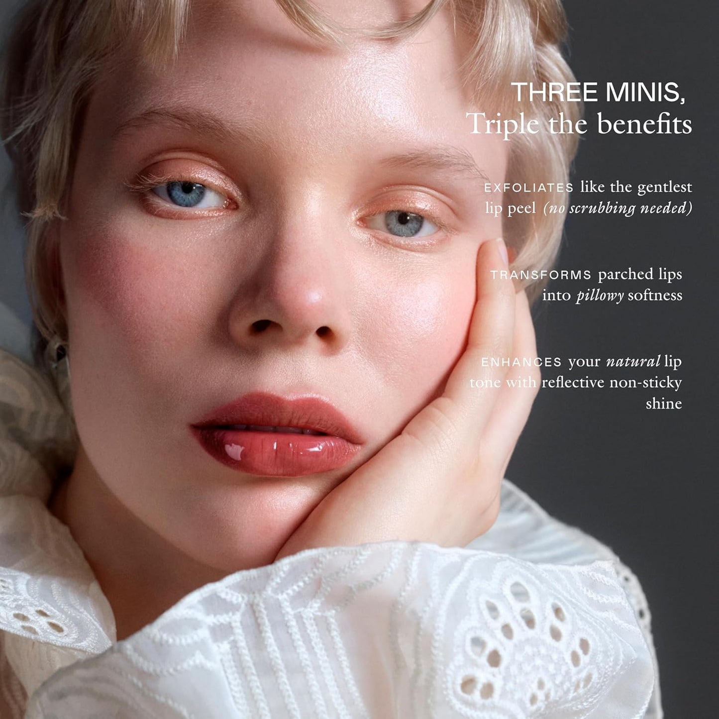 EADEM The Threesome: Three Mini Le Chouchou Lip Softening Balms, Lip Gloss for Women, Lip Plumper & Lip Mask, Overnight Hydrating & Moisturizing Luxury Lip Balm