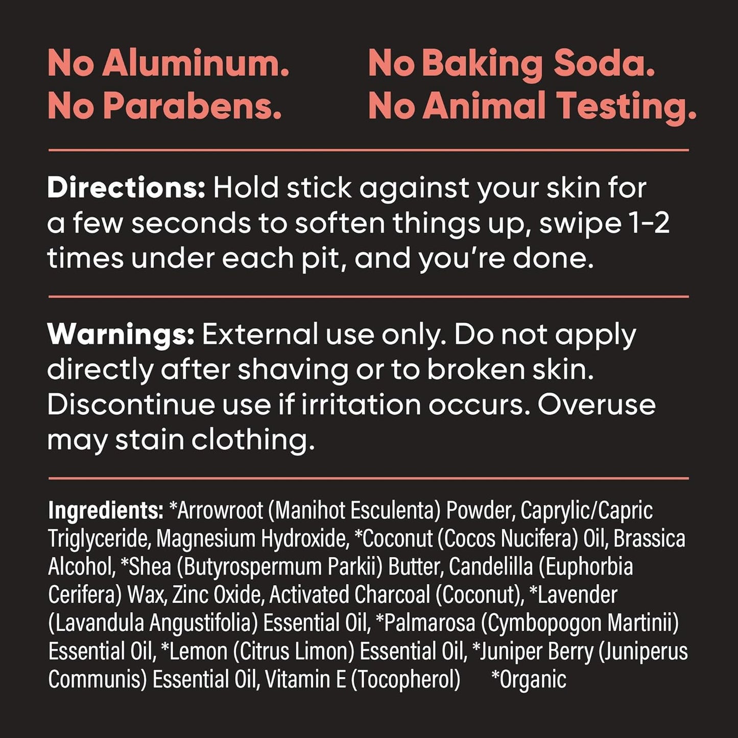 Pretty Frank Natural Aluminum-Free Deodorant Stick with Charcoal, Baking Soda-Free, Charcoal Seaside (2-Pack) | Sensitive Skin Friendly, Effective Odor Control for Women & Men, Organic Ingredients