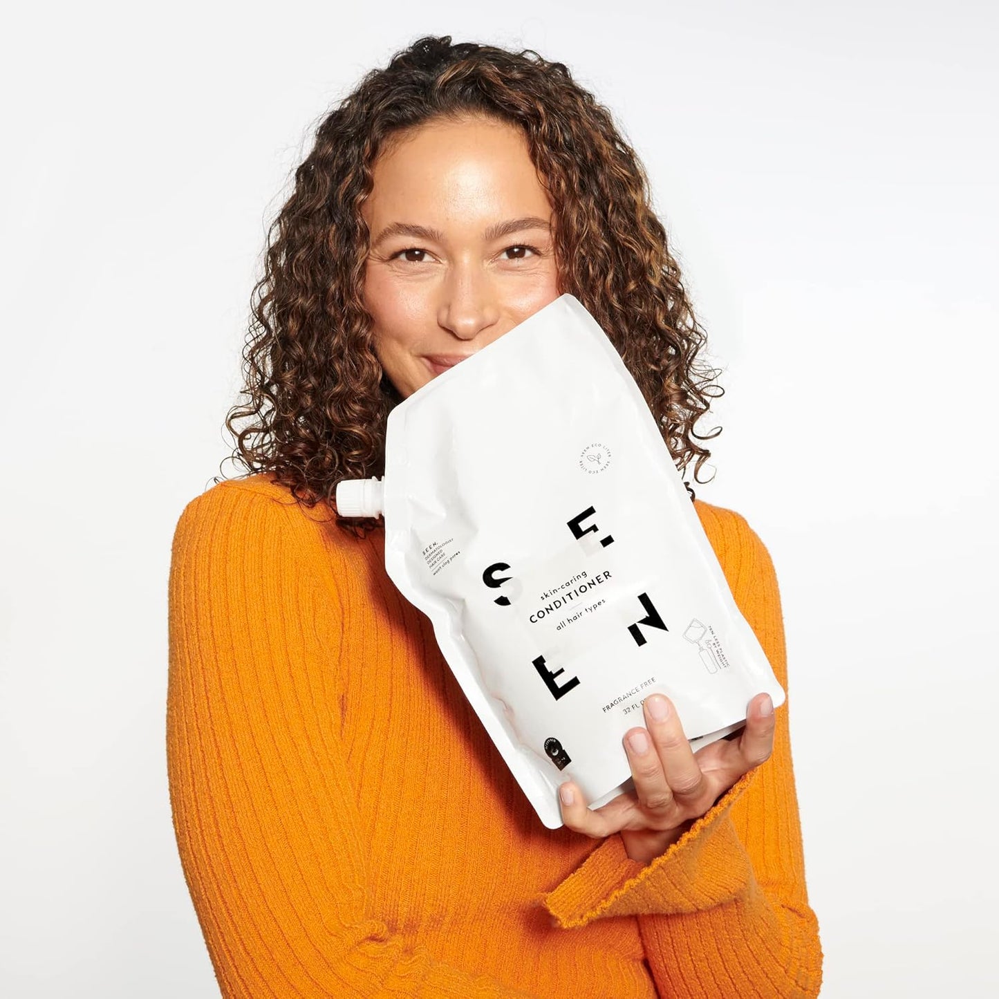 SEEN Conditioner Eco-Refill, Fragrance Free - Non-Comedogenic & Sulfate-Free Hair Conditioner- Dermatologist-Developed - Safe for Sensitive & Acne Prone Skin