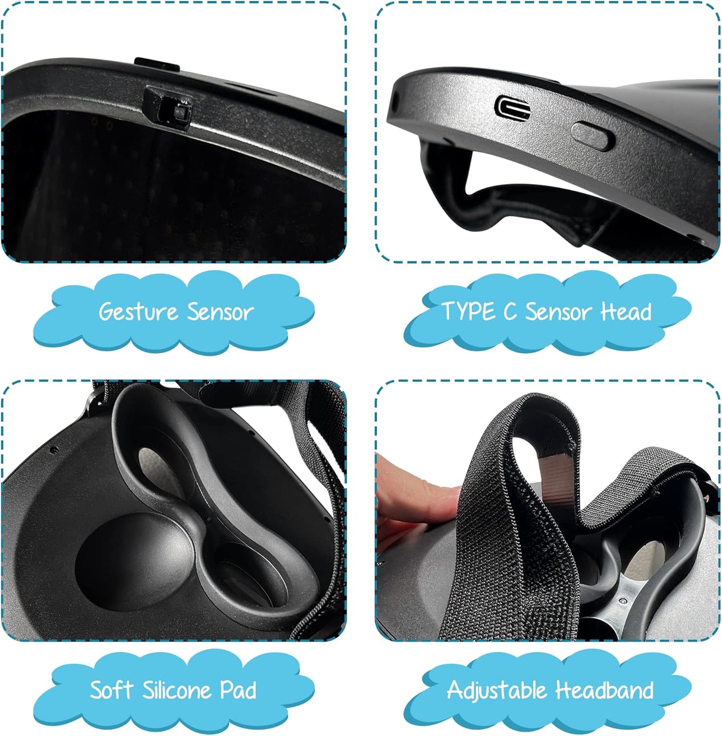 Depointer Life Led Mask with Gesture Sensing,Unisex LED Lighted Face Transforming Mask for Costume Cosplay Party Masquerade