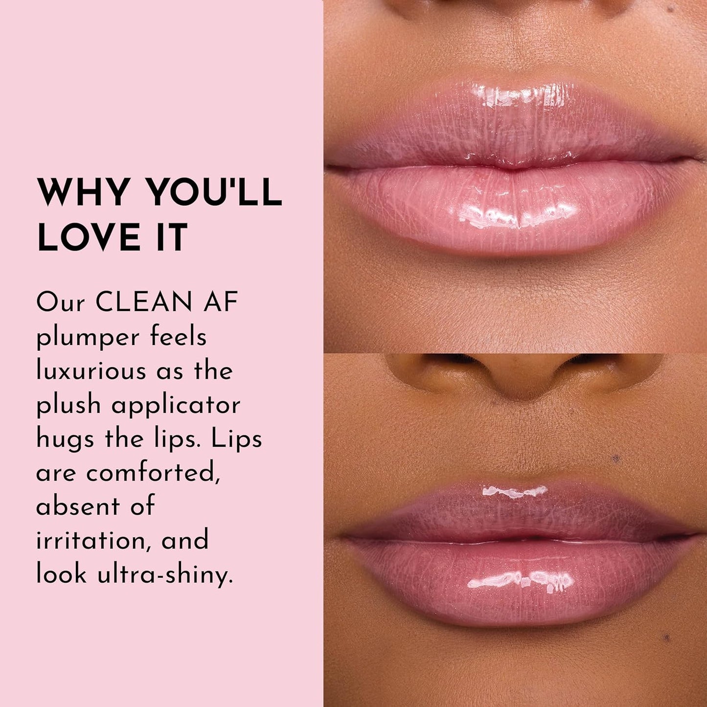 Lawless Forget the Filler Lip Plumping Line Smoothing Gloss - Strawberry Shortcake - Premium Volumizing Lip Gloss with Natural Ingredients Designed to Plump, Firm, and Hydrate Lips 0.11 oz