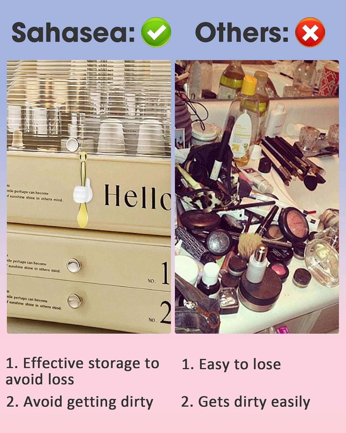 Eye Cream Applicator with Holder, 2PCS Metal Under Eye Roller Wand Stick for Puffy Eyes Puffiness Wrinkle, Eye Cream Applicator Tool Facial Massage, Eye Massager Tool Gift for Women Gold