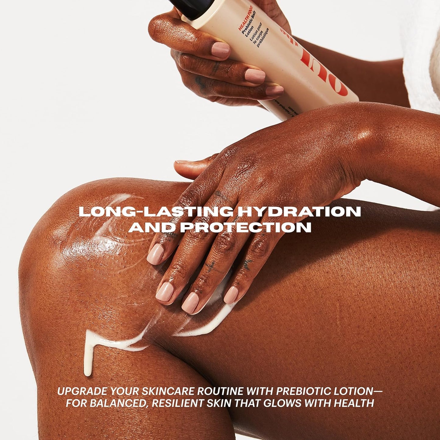 OUI the People HEALTH FOOD Prebiotic Lotion, Lightweight, Deep Hydration with Prebiotics for Balanced Skin Microbiome, Body and Face Moisturizer, Daily Facial Moisturizer, 8.4 oz