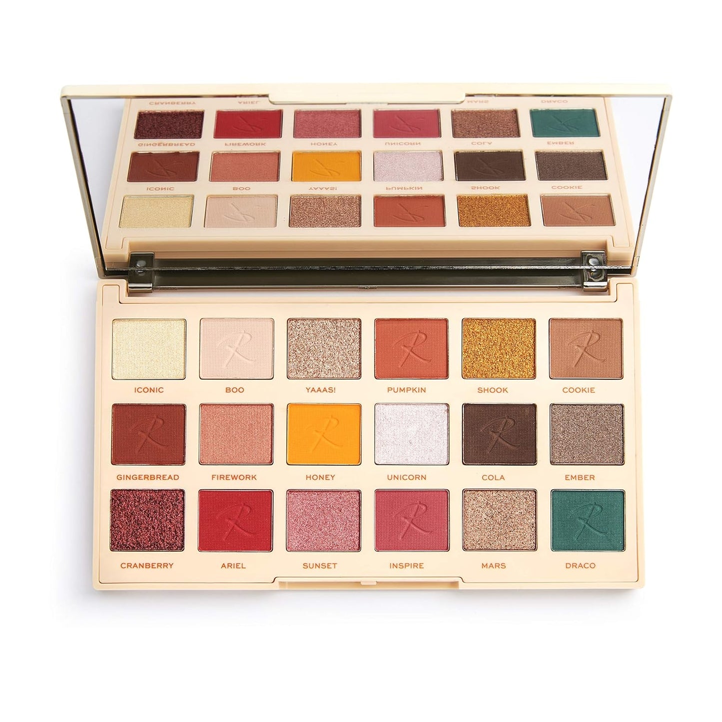 Makeup Revolution X Roxxsaurus Ride or Die Eyeshadow Palette, Matte & Shimmers, 18 Shades, Cruelty-Free, 0.43 Oz