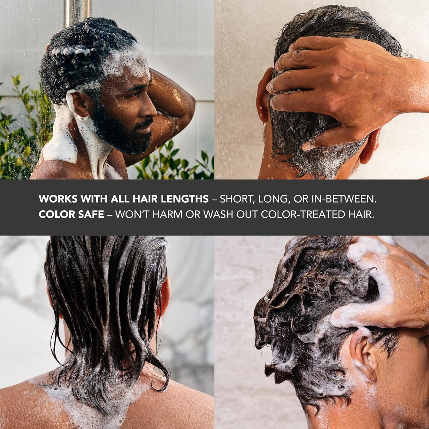 Caldera + Lab The Shampoo | Men’s Shampoo for Healthy Hair, Sulfate-Free Daily Cleanser, Dermatologically Tested - All Hair Types