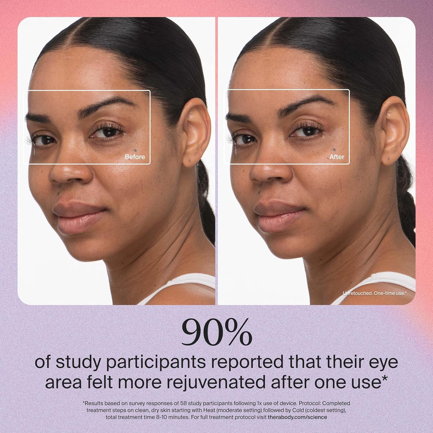 Therabody TheraFace Depuffing Wand – Cold and Heat Skincare Treatment to Depuff and Glow; Beauty Wand, Face Roller and Eye Massager for Eye Puffiness, Dark Circles and Skin Radiance (Indigo)