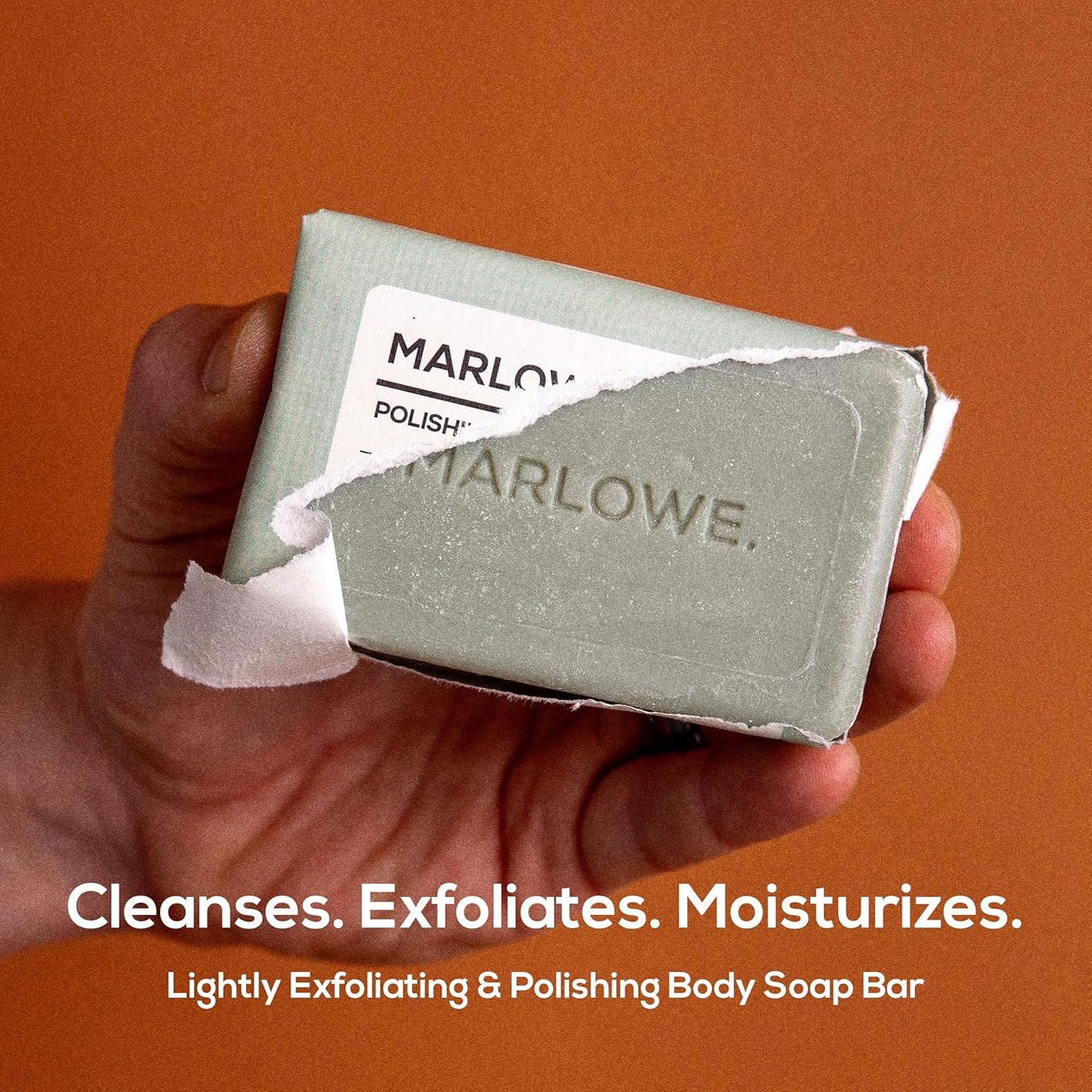 MARLOWE. No. 108 Lightly Exfoliating Soap Bar, 7oz (12 Bars) Polishing, Moisturizing & Cleansing Bar Soap for Men, Made with Natural Ingredients