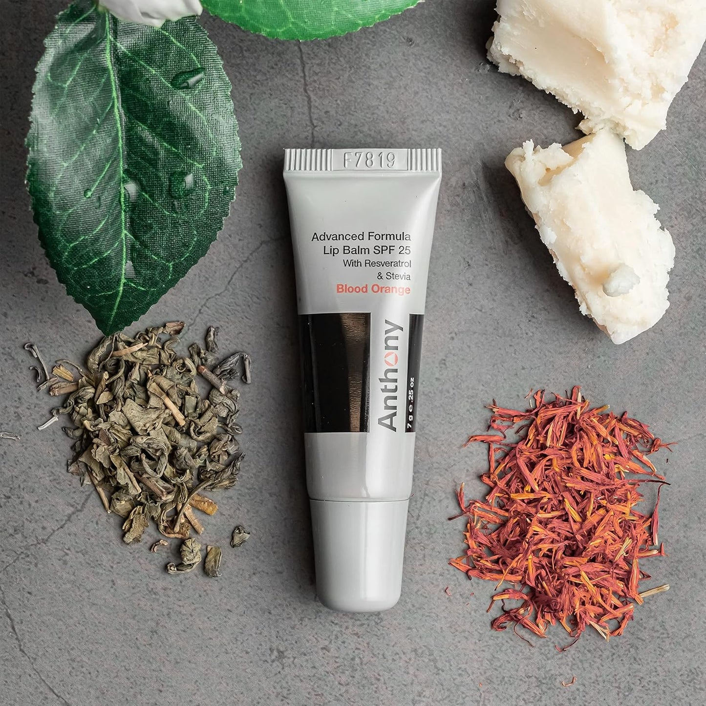 Anthony 25 SPF Lip Balm with Sunscreen for Lips – Contains Green Tea Extract, Shea Butter & Vitamin E – Moisturizing Repair Care Treatment for Chapped & Dry Lips – Blood Orange Flavor