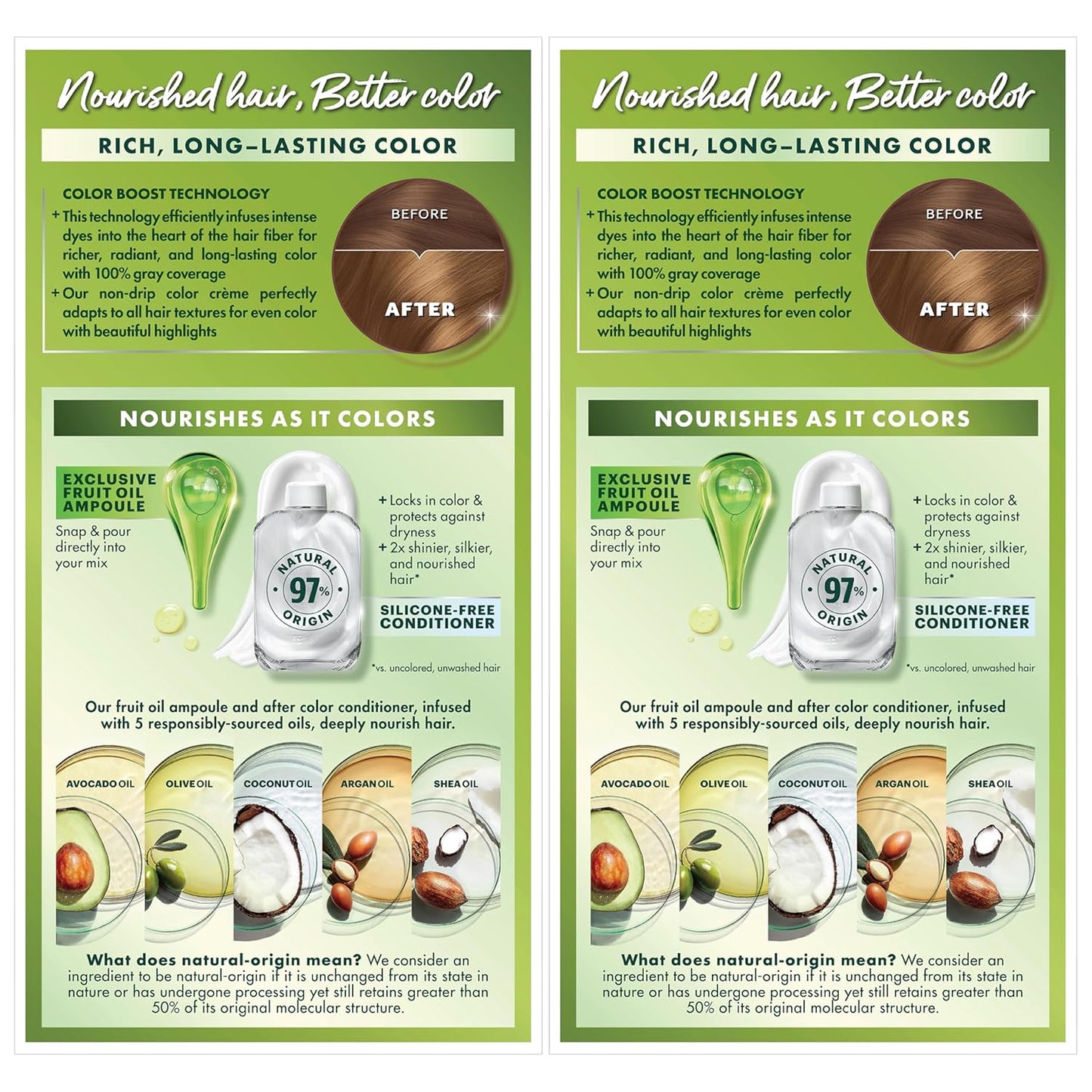 Garnier Hair Color Nutrisse Nourishing Creme, 73 Dark Golden Blonde (Honey Dip) Permanent Hair Dye, 2 Count (Packaging May Vary)